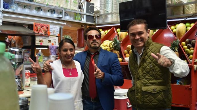 Tony Stark se pasea por Guanajuato y se une a la policía