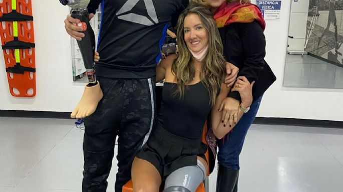 Daniella Álvarez, ex reina de belleza, sufre aparatoso accidente con su prótesis