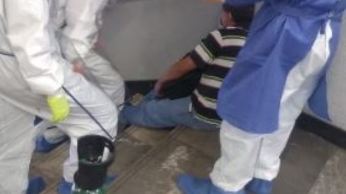 Hombre causa pánico en estación Tasqueña por presentar síntomas de COVID: FOTOS