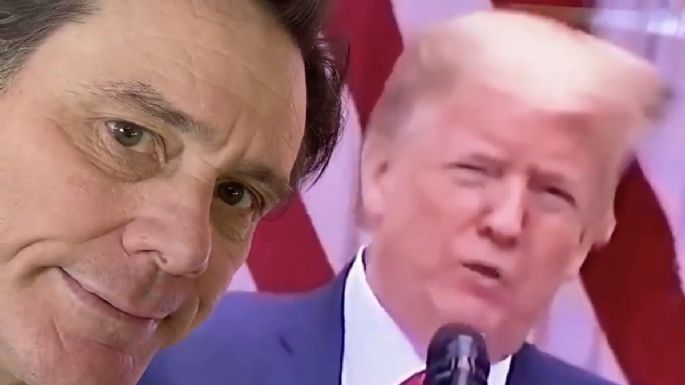 ¿Jim Carrey se burla de Donald Trump?