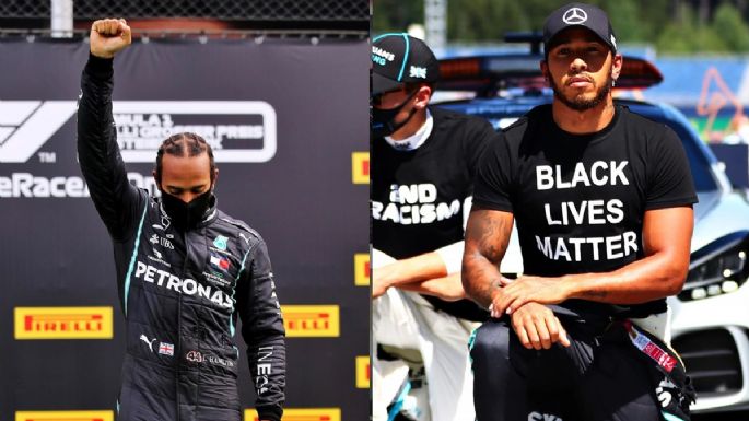 ¿Qué significa el puño levantado de Lewis Hamilton?