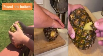 TikTok: cómo comer una piña este video te enseña