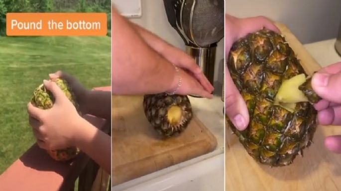 TikTok: cómo comer una piña este video te enseña