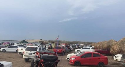 Playas de Guasave, Sinaloa, ignoran la Sana Distancia este fin de semana