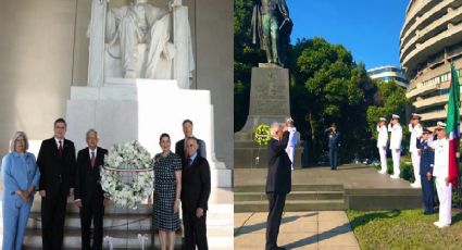 AMLO ofreció ofrenda floral a Benito Juárez y Abraham Lincoln, Imágenes