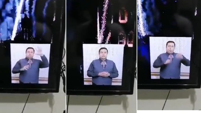 Traductor de señas se vuelve viral por interpretar el sonido de la pirotécnia (VIDEO)