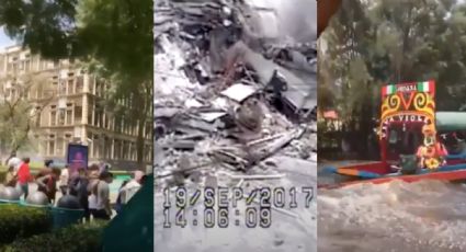 Así se vivió en VIDEOS el terremoto del 19 de septiembre 2017