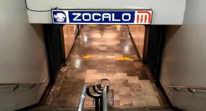 Estación Zócalo del Metro permanecerá cerrada hasta nuevo aviso