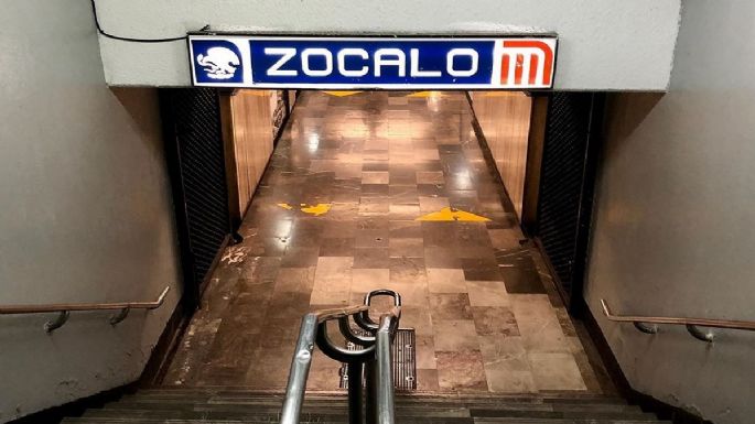 Estación Zócalo del Metro permanecerá cerrada hasta nuevo aviso