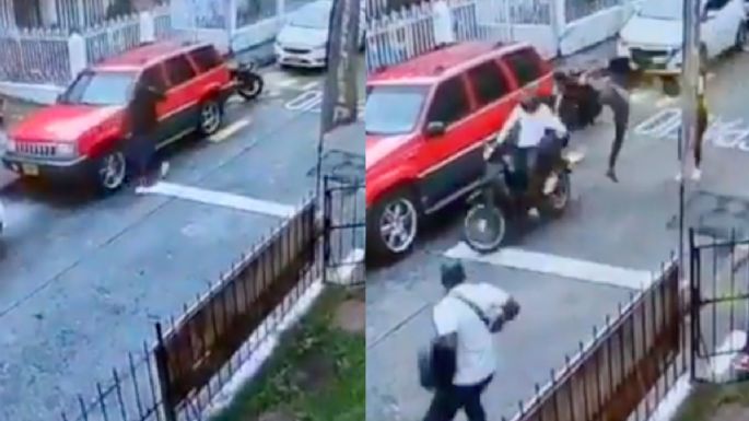 VIDEO VIRAL: Hombre detiene a ladrón con una patada voladora tipo Jackie Chan