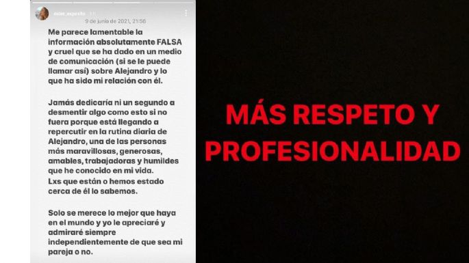 Ester Expósito EXPLOTA contra declaraciones de medios hacia Alejandro Speitzer