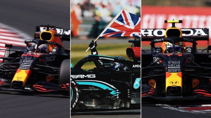 F1: Hamilton intenta provocar a Verstappen y perjudica a Checo Pérez (VIDEO)
