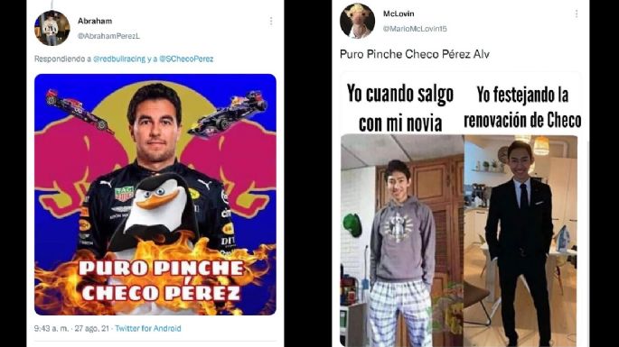 ¡Puro p*inche Checo Pérez! Mexicanos celebran renovación de Sergio con Red Bull para la temporada 2022