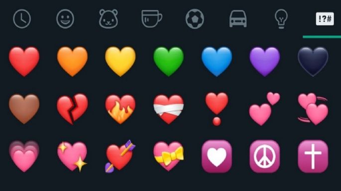 ¿Qué significan todos los emojis de corazones en WhatsApp?