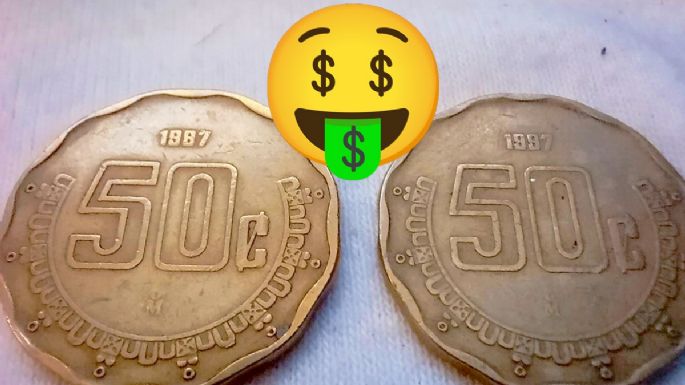 La moneda de 50 centavos con un error en realidad cuesta 21 mil pesos, podrias tenerla sin saberlo
