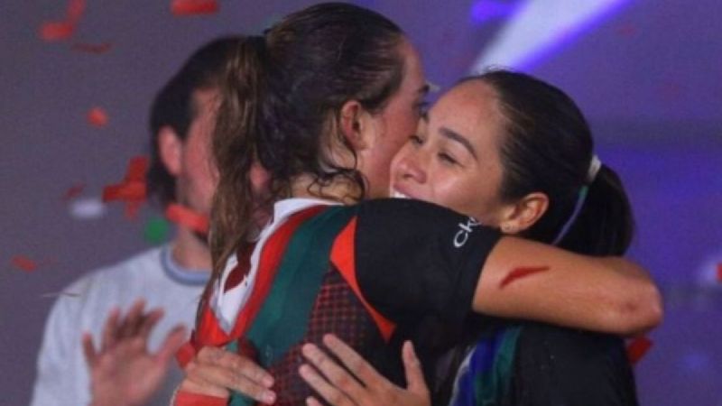 Exatlón All Star: Mati Álvarez lanza tierno beso a Evelyn Guijarro frente a todos (VIDEO)