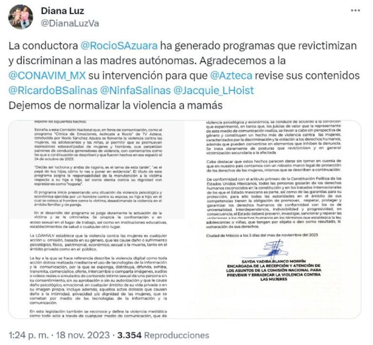 ¿Qué pasó en el programa 'Acércate a Rocío' conducido por Rocío Sánchez Azuara que podría salir del aire de TV Azteca por violencia?