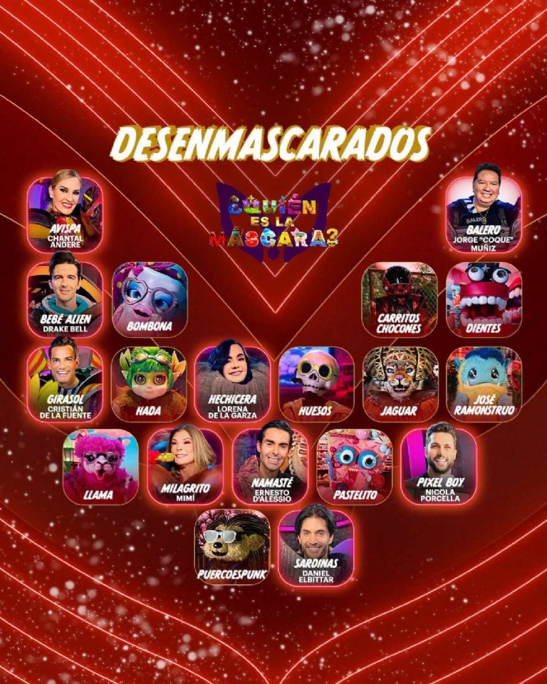 Se filtra quiénes son los eliminados en 'Quién es la Máscara' este domingo 26 de noviembre. 2 famosos serán desenmascarados en el reality de Televisa.