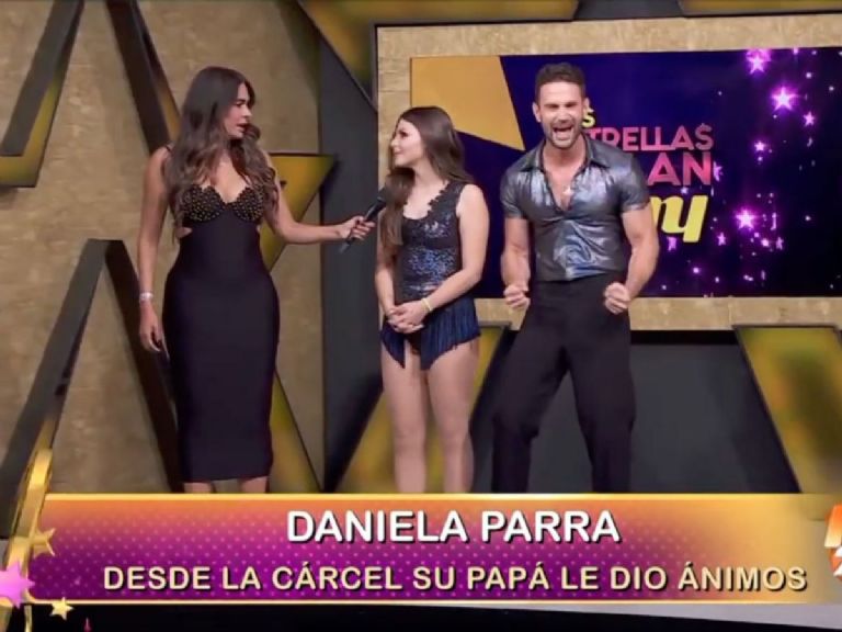 Héctor Parra le manda felicitaciones a Daniela Parra en Las Estrellas Bailan en Hoy