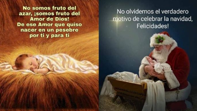 5 imágenes del nacimiento de Jesús con frases para enviar por WhatsApp