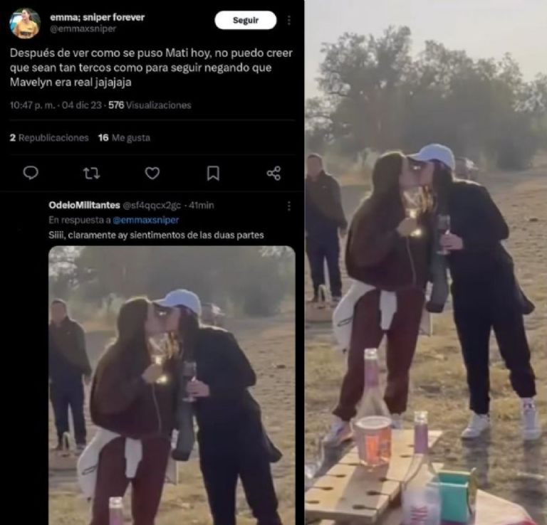 Una foto emocionó a los seguidores de 'Exatlón México', en ella se ve un tierno beso entre Mati Álvarez y Evelyn Guijarro.