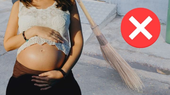 ¿Por qué no debe barrer una mujer embarazada?