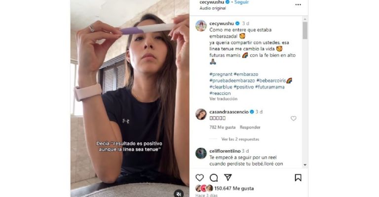 cecy wushu se entera de que está embarazada