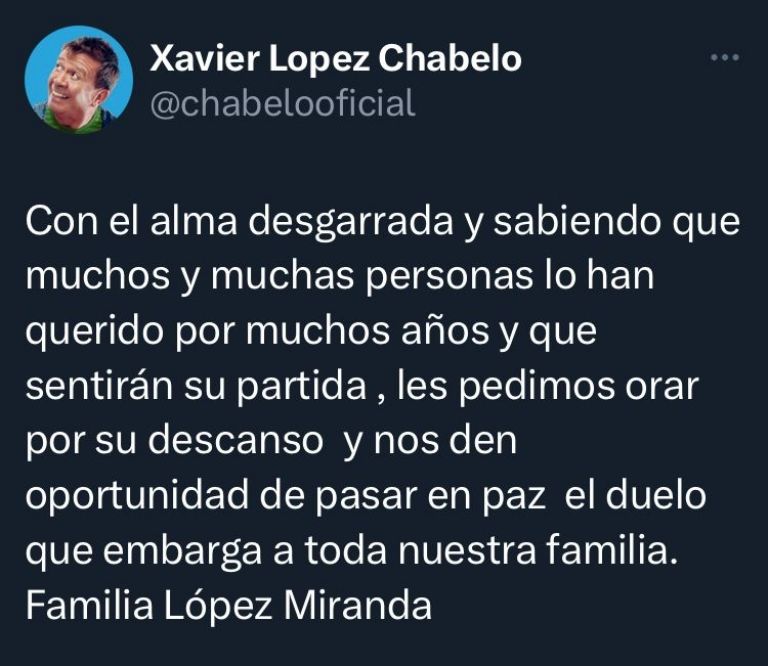 Chabelo murió