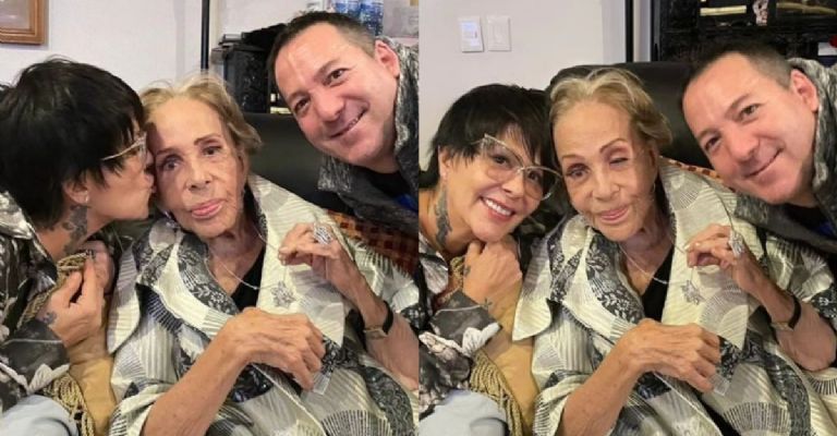 Alejandra Guzmán y Luis Enrique Guzmán exhiben en una fotografía de Instagram el delicado estado de salud de su madre, Silvia Pinal.