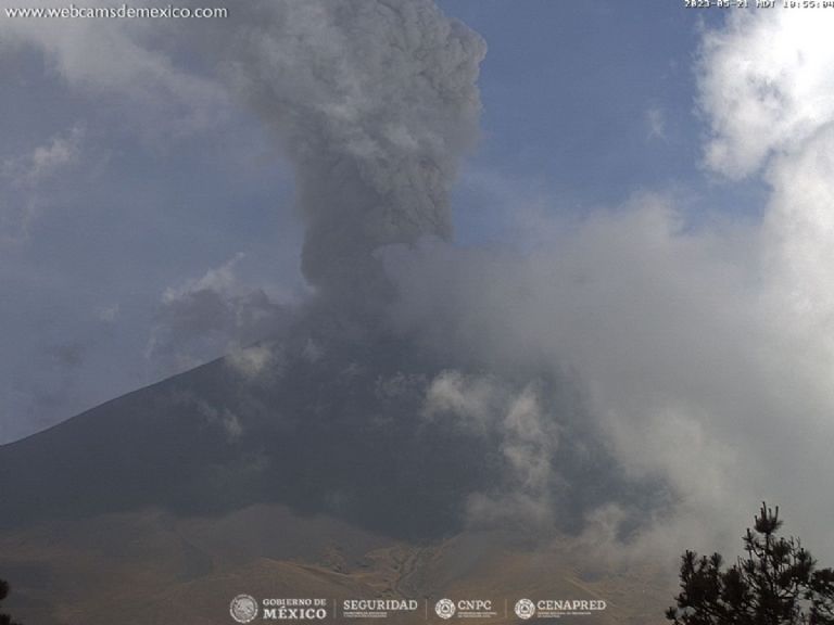 La erupción más importante del volcán Popocatépetl fue en el 2000