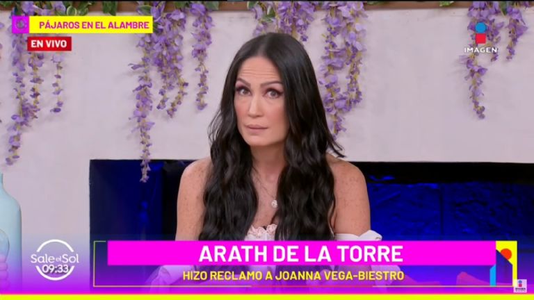 Joanna Vega-Biestro compartió su molestia a los insultos de Arath de la Torre hacia su persona y su hija.
