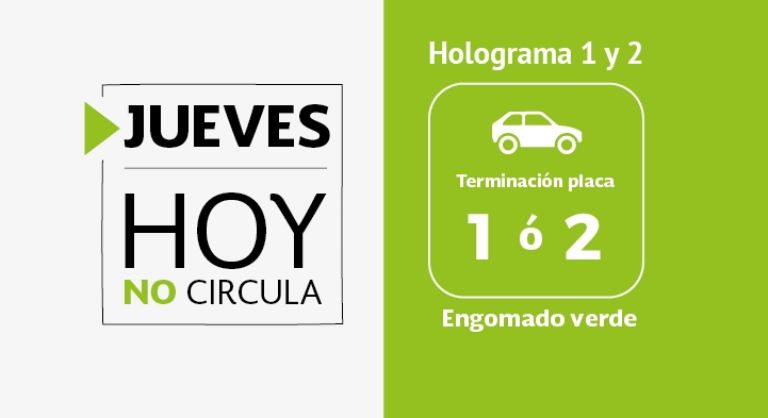 Por la contingencia y el Popocatépetl, los autos con engomado verde están contemplados hoy 25 de mayo en el 'Hoy No Circula'