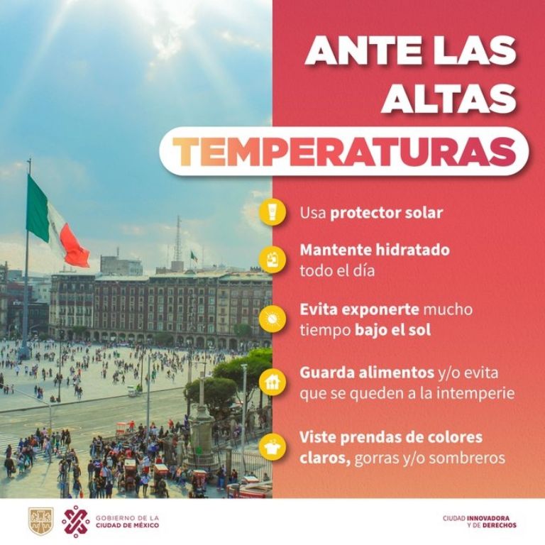 temperaturas maximas Mexico fecha Onda de calor 