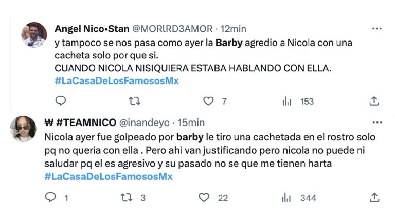 Barby golpea a Nicola y fanáticos se molestan