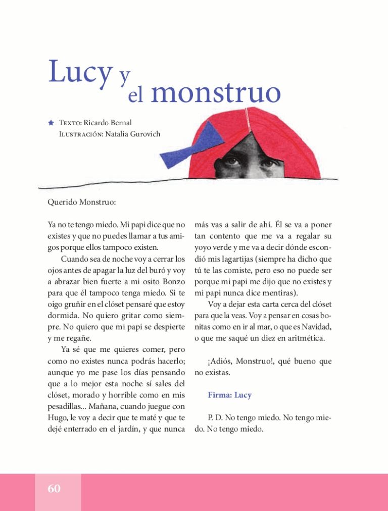 El cuento Lucy y el Monstruo aterrorizó a los padres al estar en libros de la SEP.