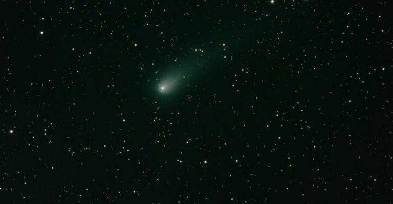 así se ve el cometa verde que pasará por méxico muy pronto