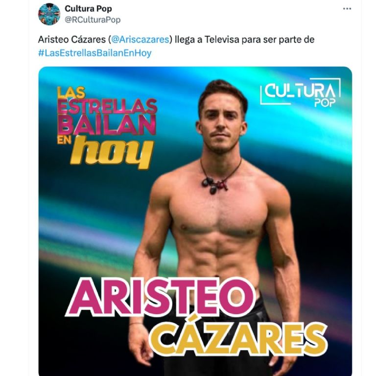 aristeo cazares sera el nuevo participante de las estrellas bailan en hoy