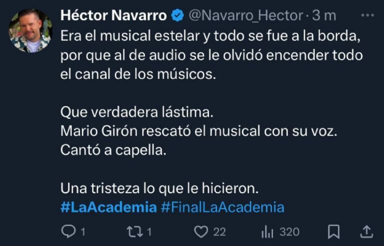 Fallas de audio en la presentación de Mario Girón de La Academia opacaron la presentación