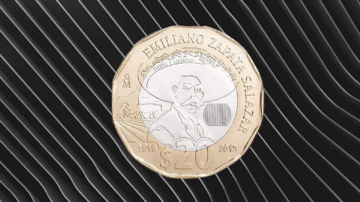 La moneda de 20 pesos de Emiliano Zapata por la que te pagan más de 5,000,000