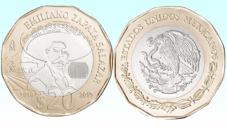 Moneda de 20 pesos de Emiliano Zapata que vale un millón de pesos