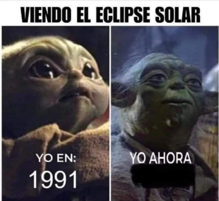 Memes divertidos del eclipse solar
