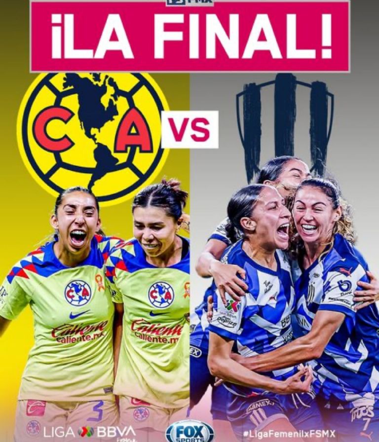 América vs Monterrey final de la Liga MX femenil