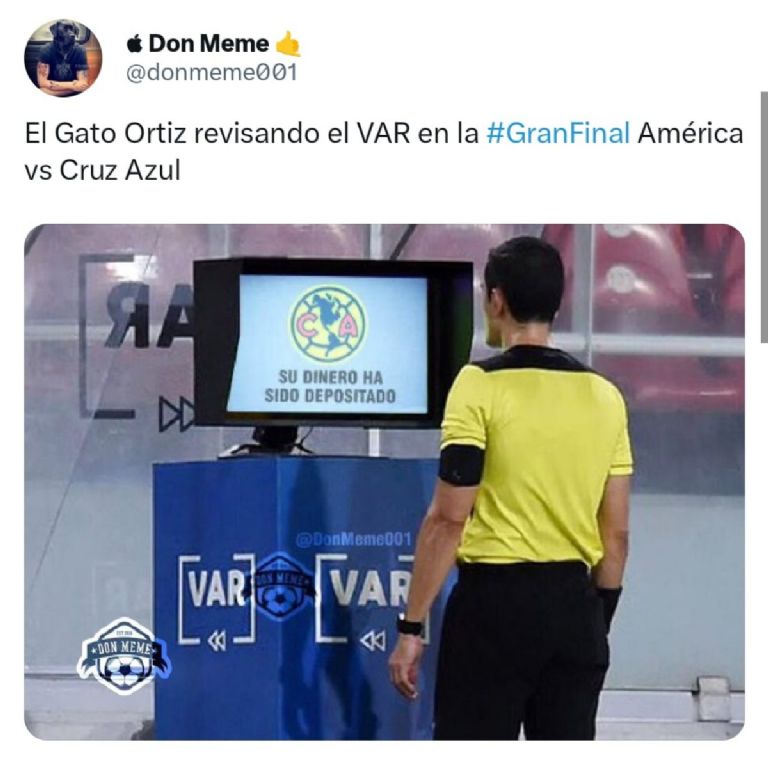 La final de la Liga MX entre Cruz Azul y América dejó los mejores memes.