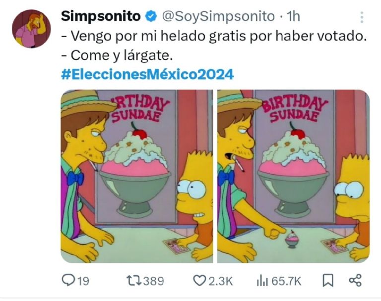 Las redes sociales y los mejores memes en la elección para presidente 2024.