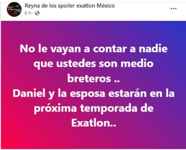 Se habla de Daniel Corral en Exatlón México