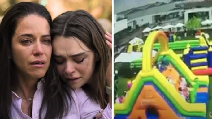 La historia real de 'Accidente', la serie de Netflix, ocurrió en San Luis Potosí en 2017 y así salió volando el inflable con los niños adentro: VIDEO