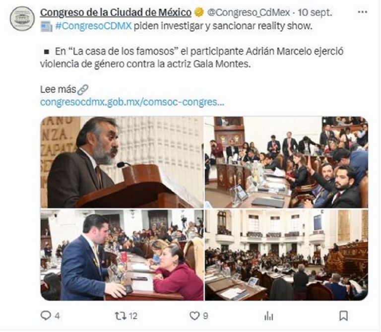 Congreso de la CDMX investigación a La Casa de los Famosos por violencia de género