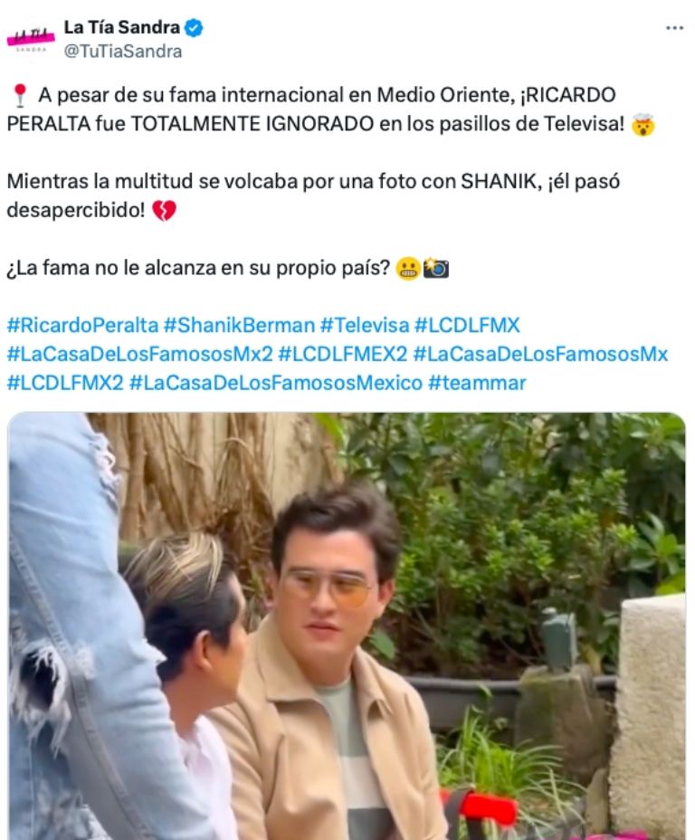 Ignoran a Ricardo Peralta en Televisa