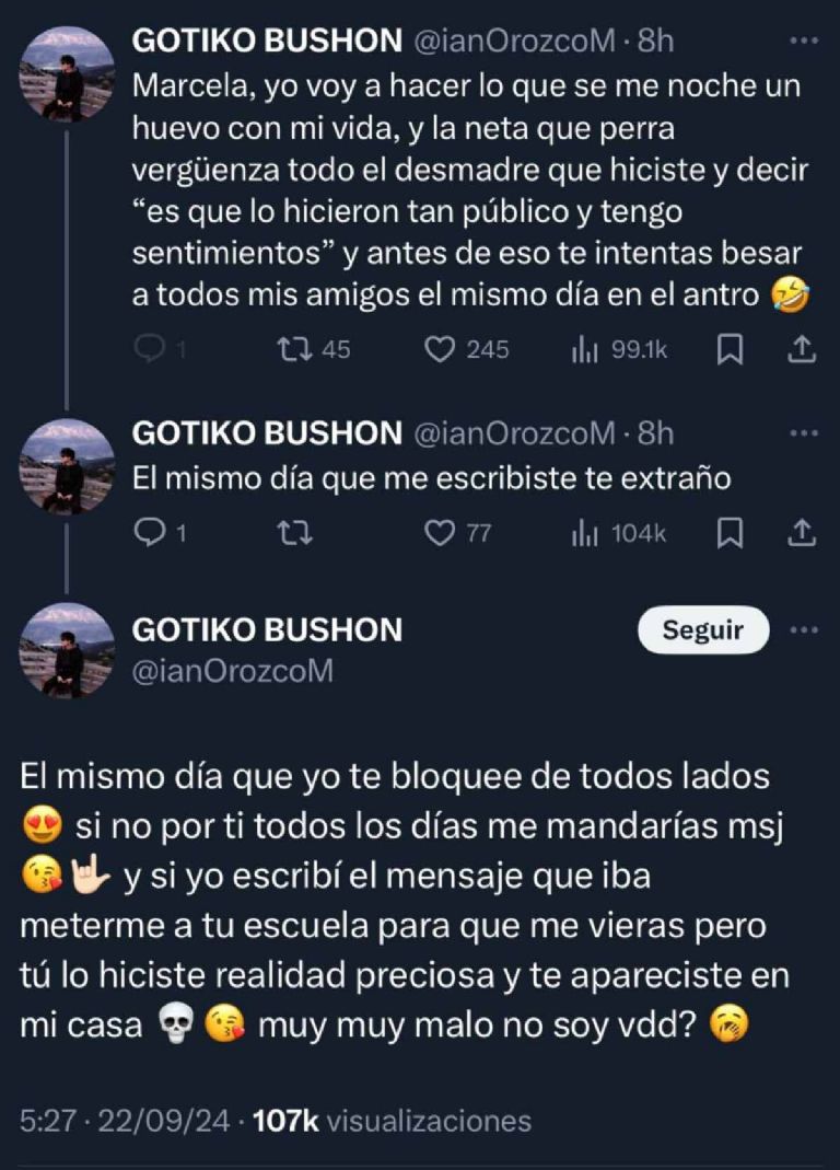 Ian Orozco le responde a Maricheli después de que hablara de él mientras lloraba