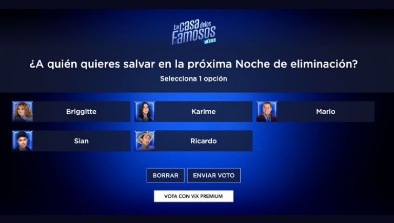 como votar para el septimo eliminado de la casa de los famosos mexico